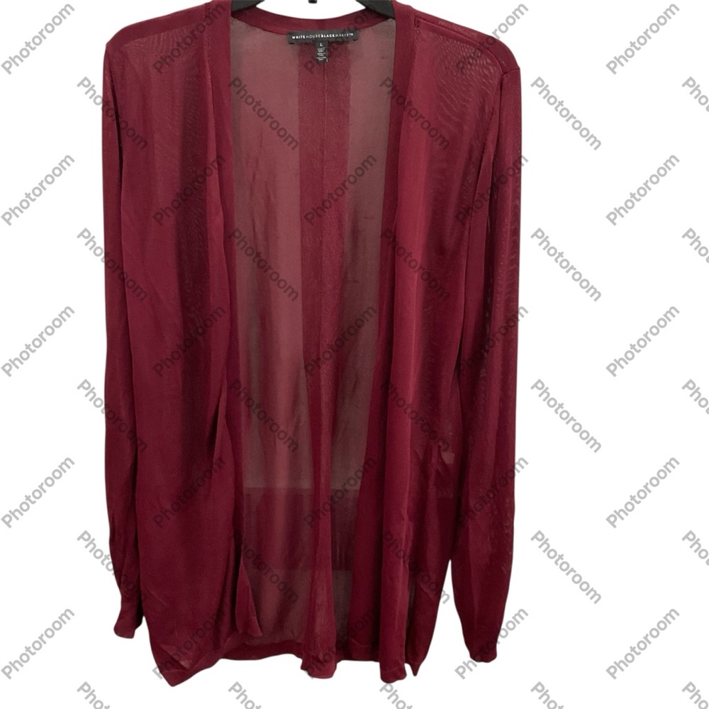 White House Black Market sheer open cardigan